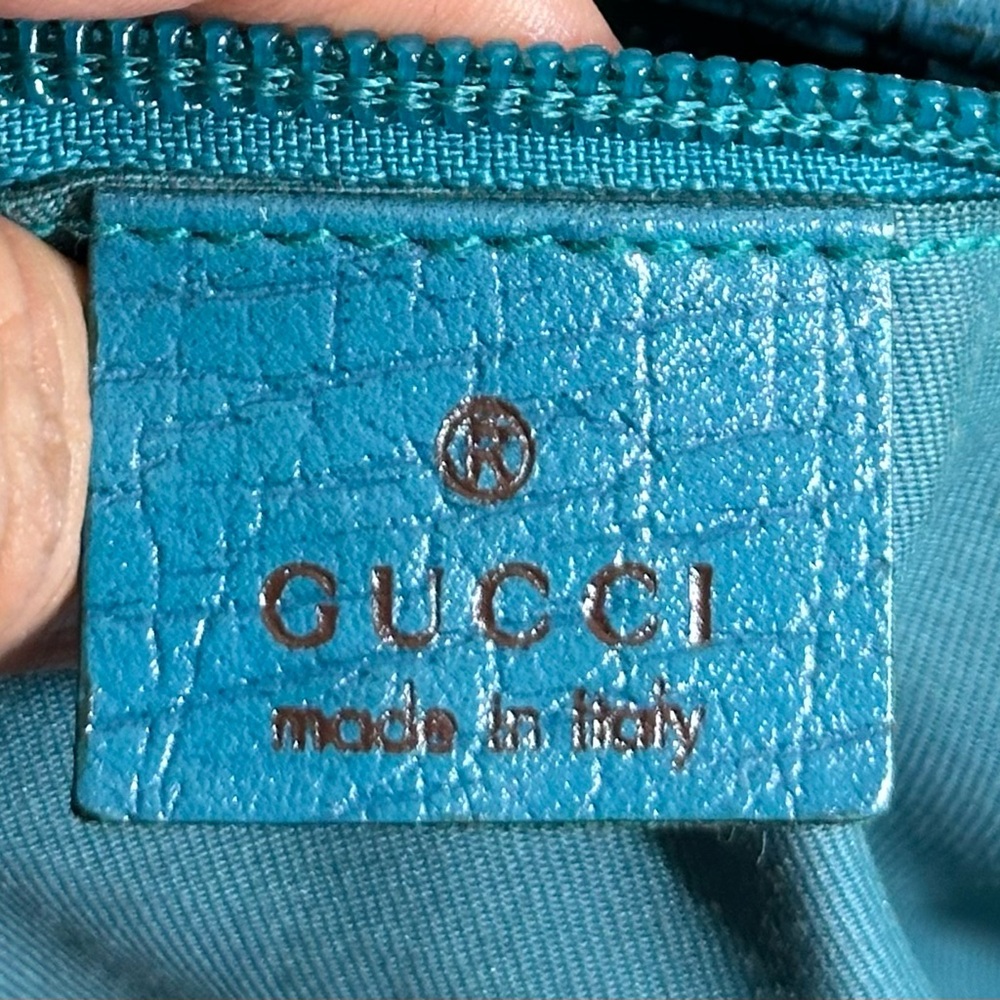 Authentic Gucci brown and Blue Tote Bag - Picture 6 of 8